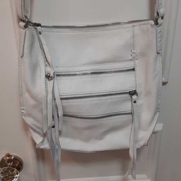 Genuine White leather lucky brand crossbody purse - Picture 2 of 8